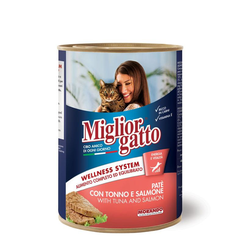 Miglor gatto paté tuna& salmon (400gm)
